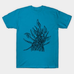 Cthulhu Octopus Tentacles Illustration Under the Deep Sea T-Shirt